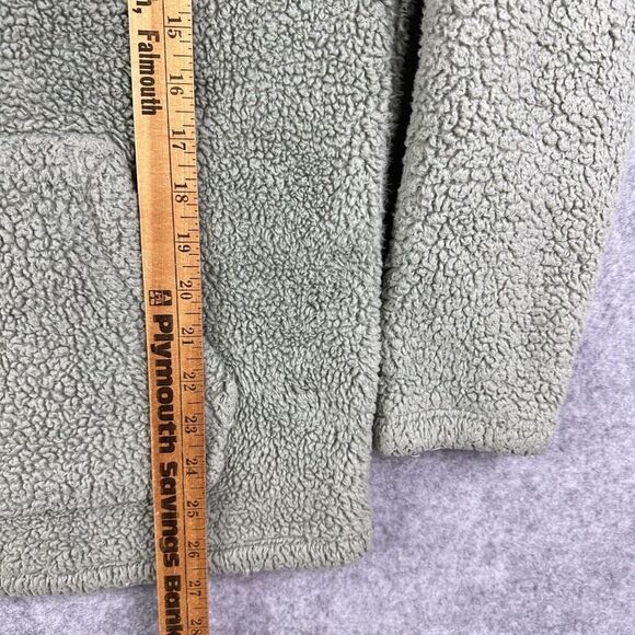 PINK Victorias Secret Hoodie Womens Med Sherpa Fleece Pullover Kangaroo Pocket - Picture 7 of 13